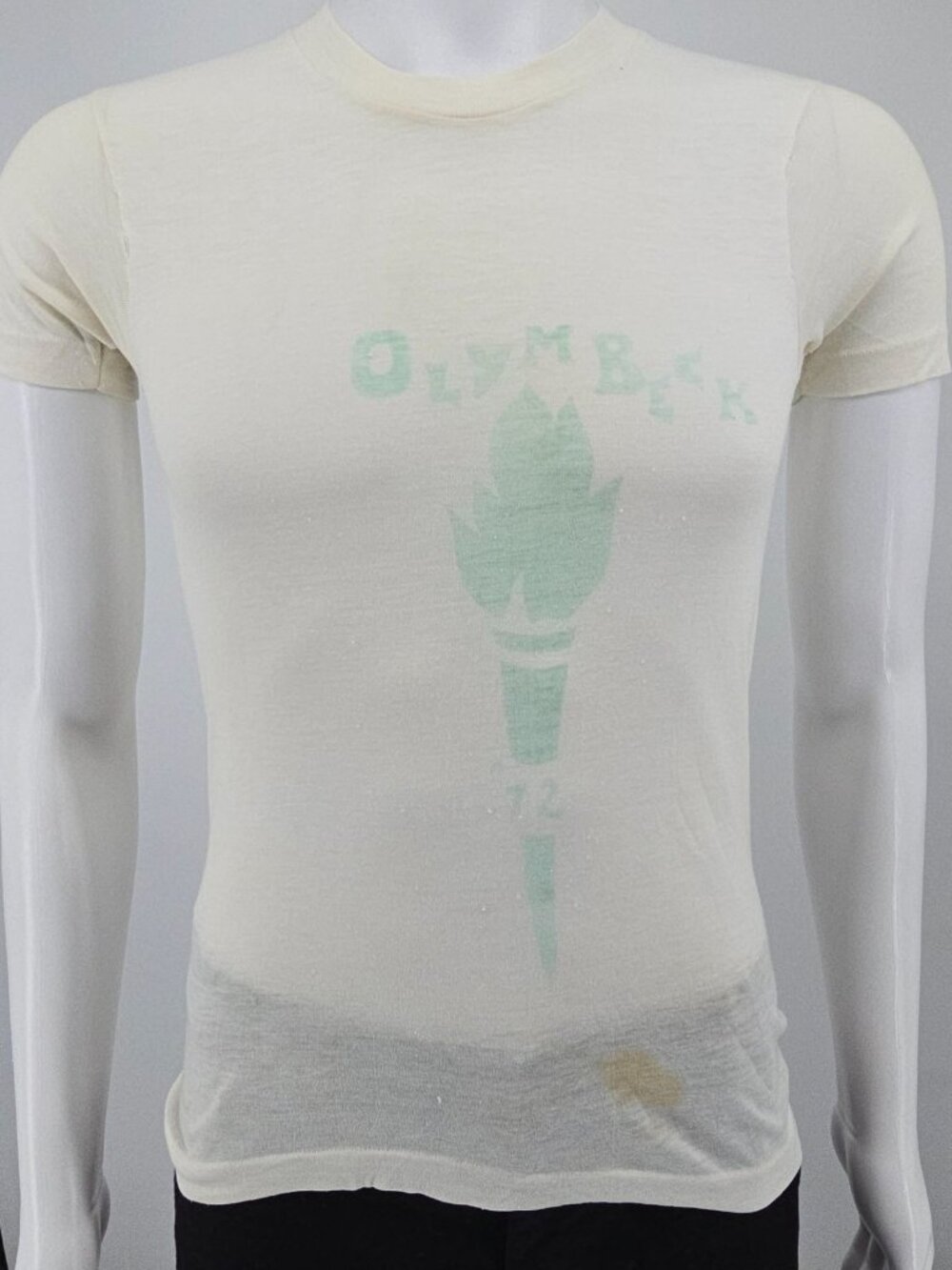 Vintage 1972 Sears Put-On Shop "Olymbeck" DIY Olympics T-Shirt (Youth Large)